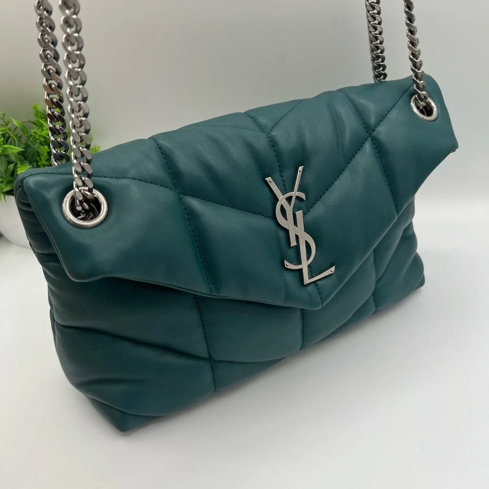 ❗️SOLD ❗️Yves SAINT LAURENT Puffer Cloud puffer shoulder bag Rare color 😍 - Picture 9 of 9